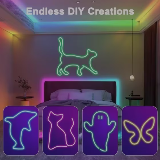 Cinta Led Neón 5mts RGB - Inteligente